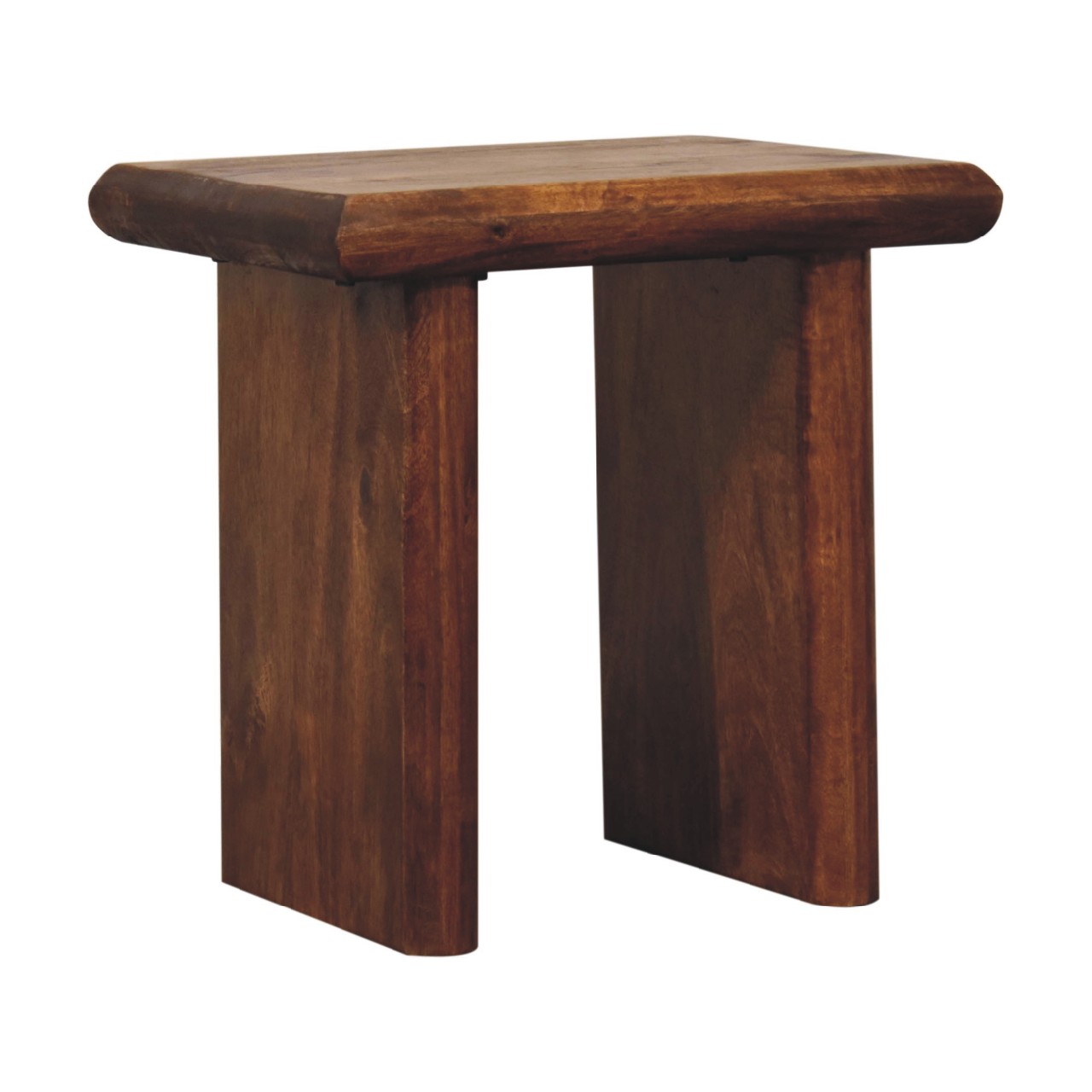 Solid Mango Wood Chestnut Finished Rio Side Table - Image 2