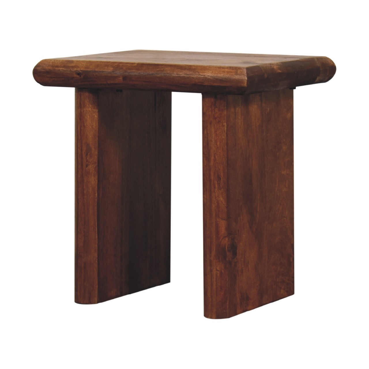 Solid Mango Wood Chestnut Finished Rio Side Table - Image 3