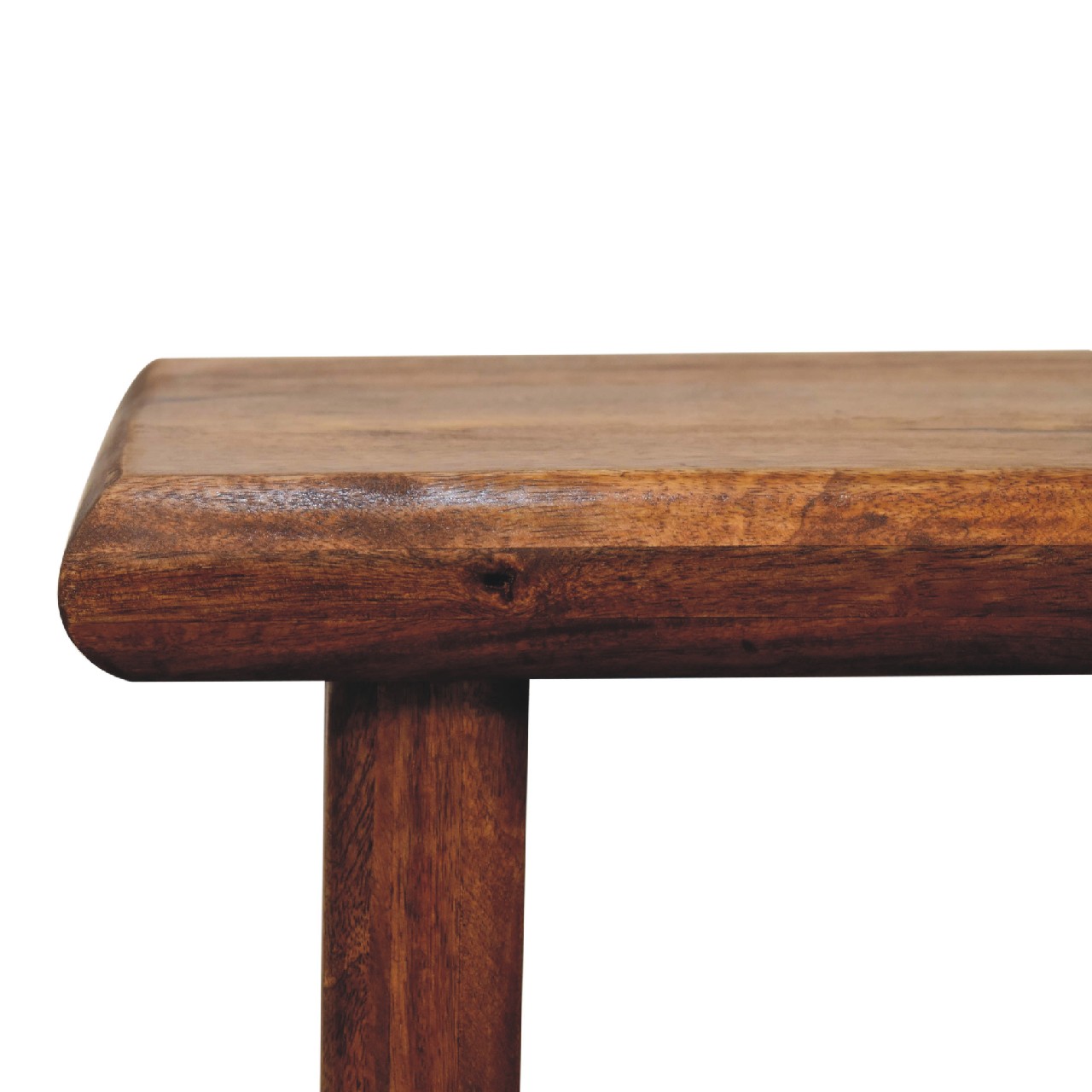 Solid Mango Wood Chestnut Finished Rio Side Table - Image 4