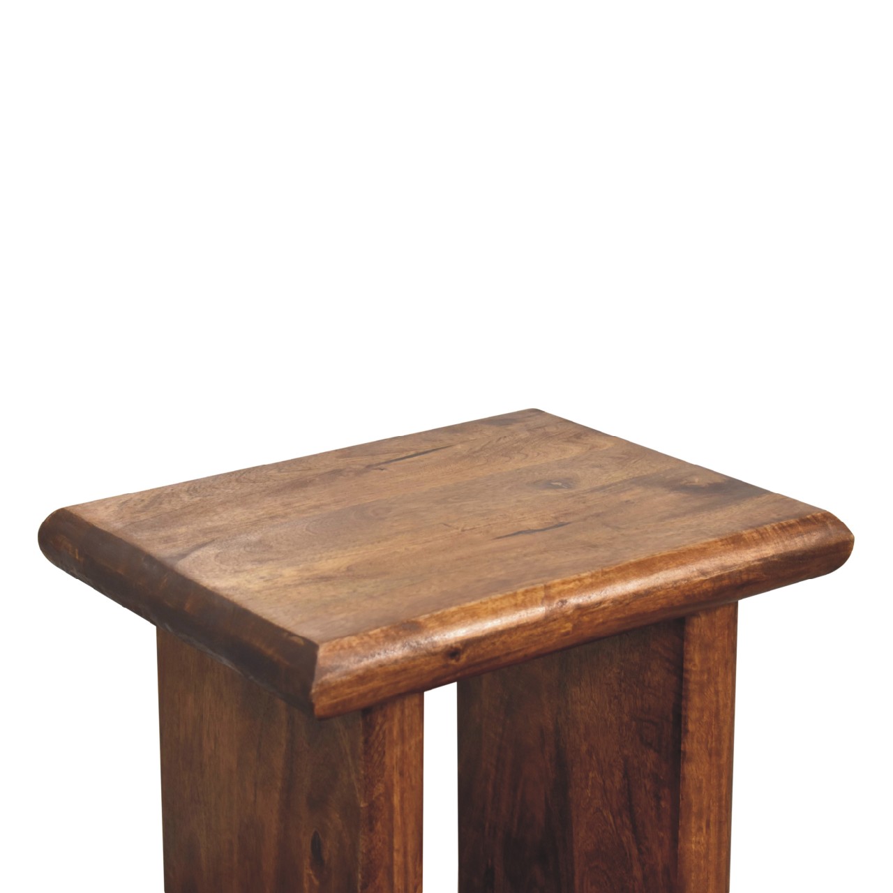Solid Mango Wood Chestnut Finished Rio Side Table - Image 5
