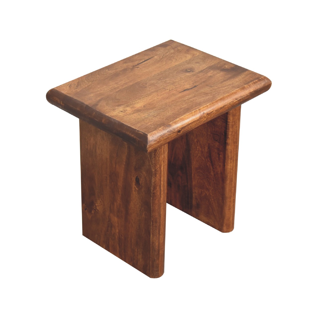 Solid Mango Wood Chestnut Finished Rio Side Table - Image 9