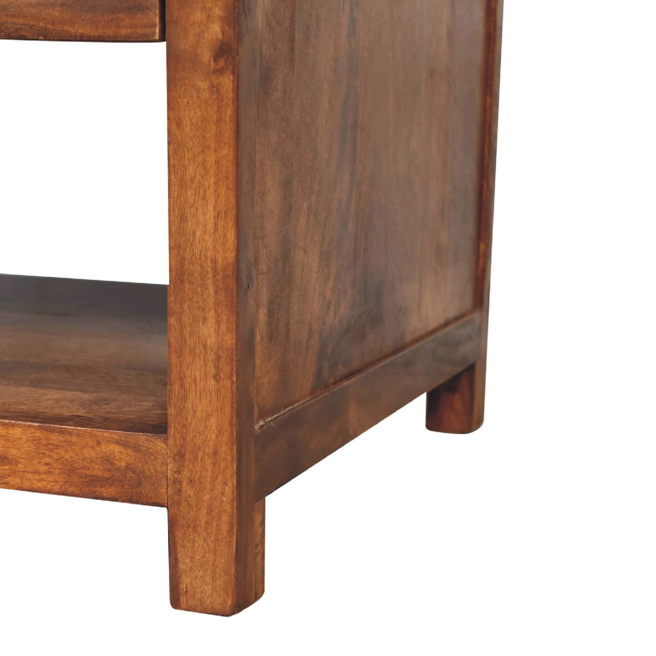Solid Mango Wood Chestnut Finished 2 Drawer Aspen Coffee Table - Image 7