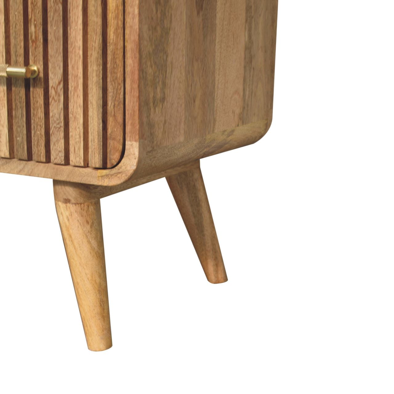 Solid Mango Wood T-bar Ridged Chest - Image 7