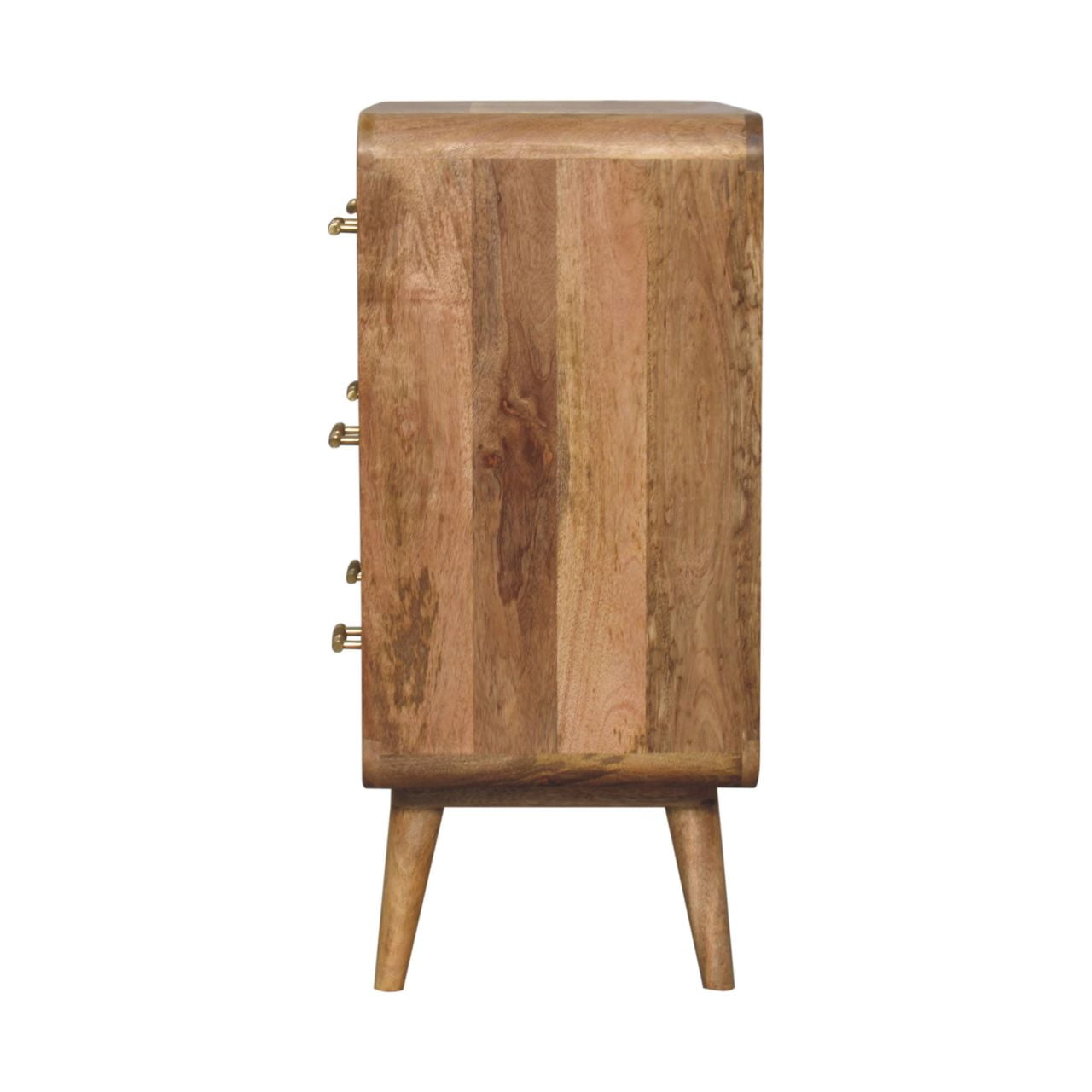 Solid Mango Wood T-bar Ridged Chest - Image 8