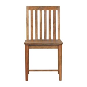 Solid Mango Wood Oak Finished Ariella Dining Chair