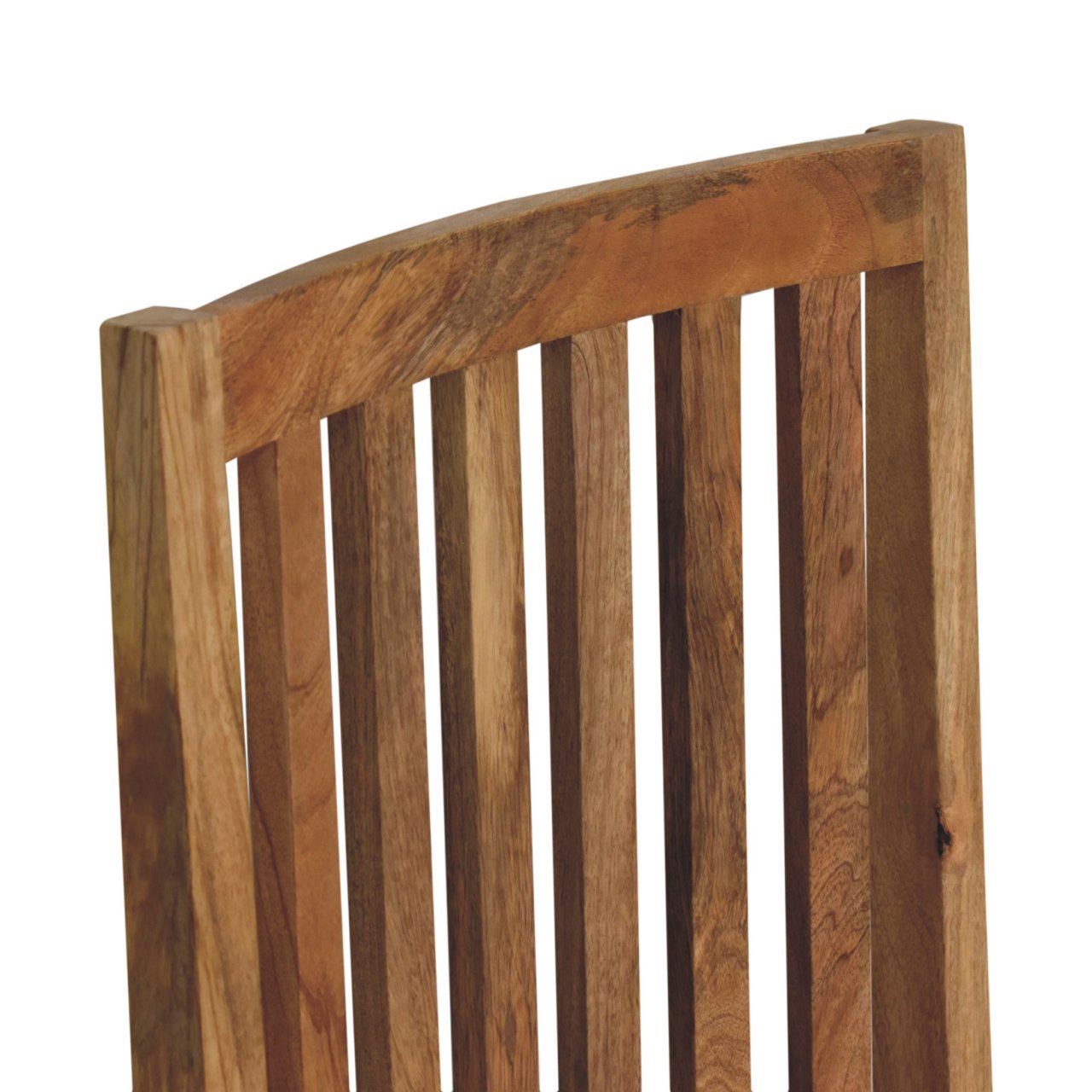 Solid Mango Wood Oak Finished Ariella Dining Chair - Image 4
