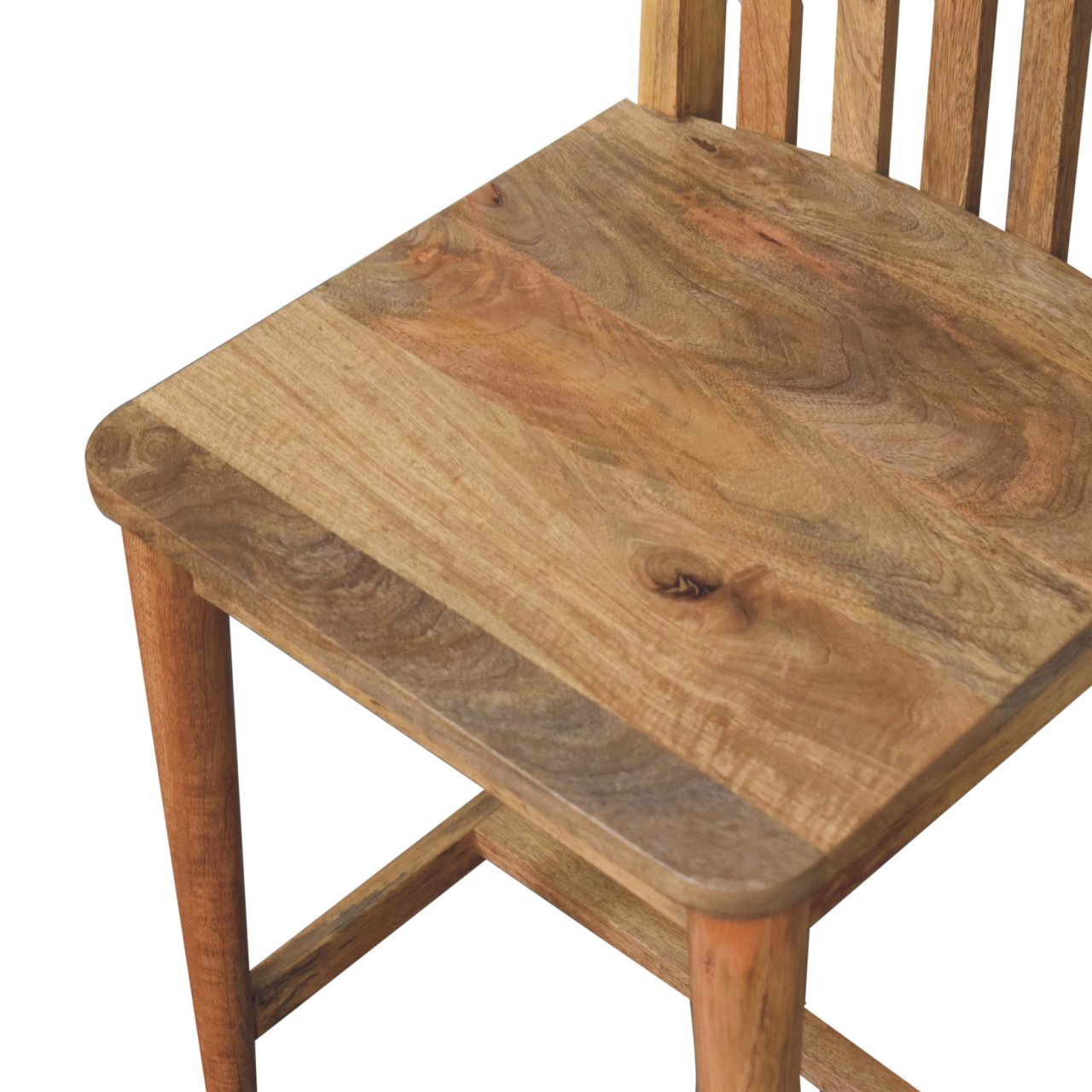 Solid Mango Wood Oak Finished Ariella Dining Chair - Image 5
