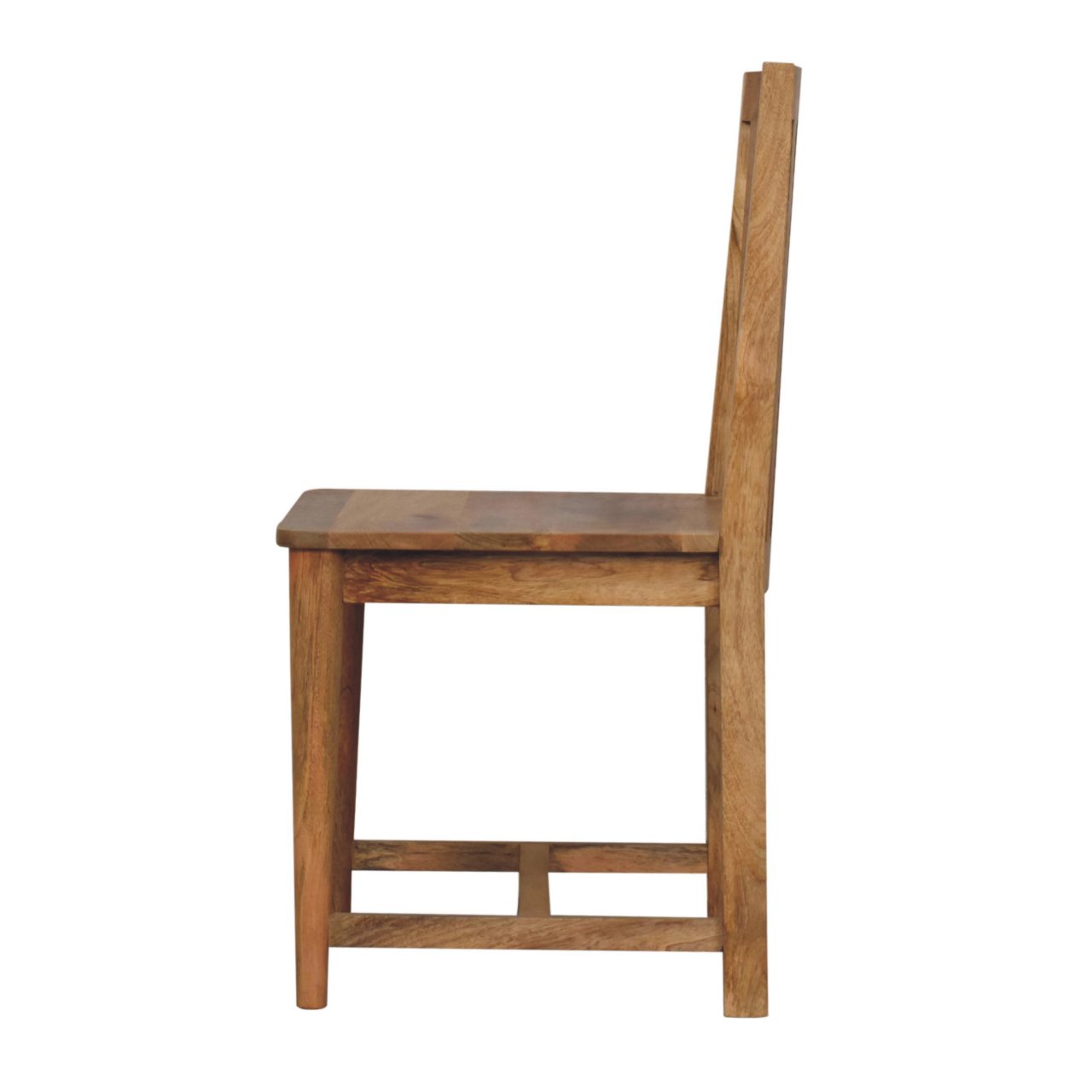 Solid Mango Wood Oak Finished Ariella Dining Chair - Image 8