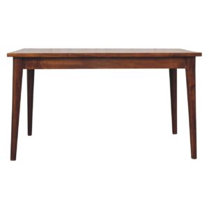 Solid Mango Wood Chestnut Finished 135cm Nordic Dining Table