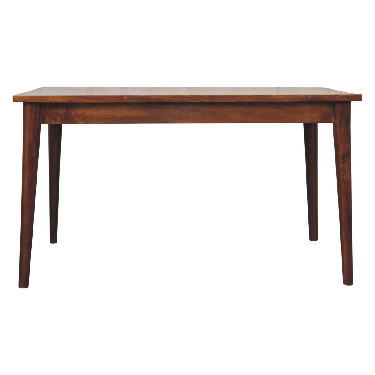 Solid Mango Wood Chestnut Finished 135cm Nordic Dining Table