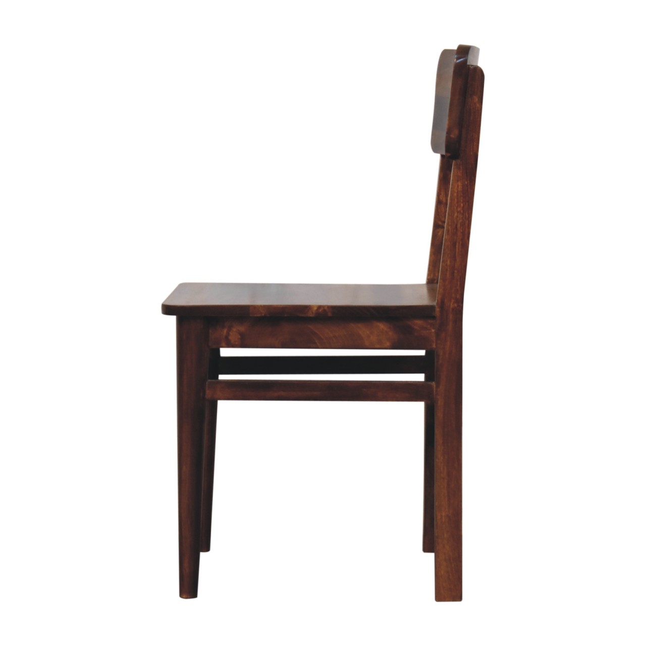 Solid Mango Wood Chestnut Finished Classic Dining Chair - Image 8
