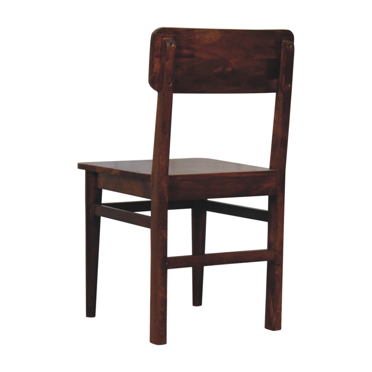 Solid Mango Wood Chestnut Finished Classic Dining Chair - Image 7