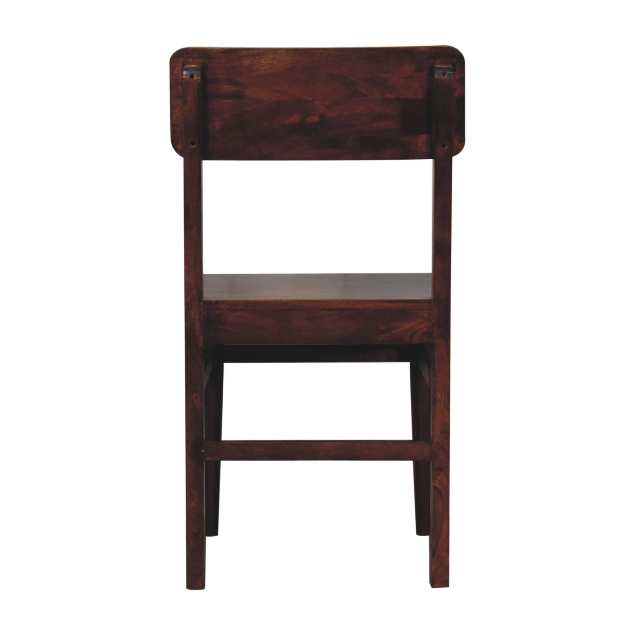 Solid Mango Wood Chestnut Finished Classic Dining Chair - Image 9