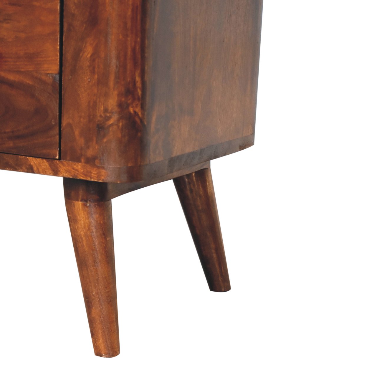 Solid Mango Wood Chestnut Finished 3 Drawer Bera Chest - Image 7