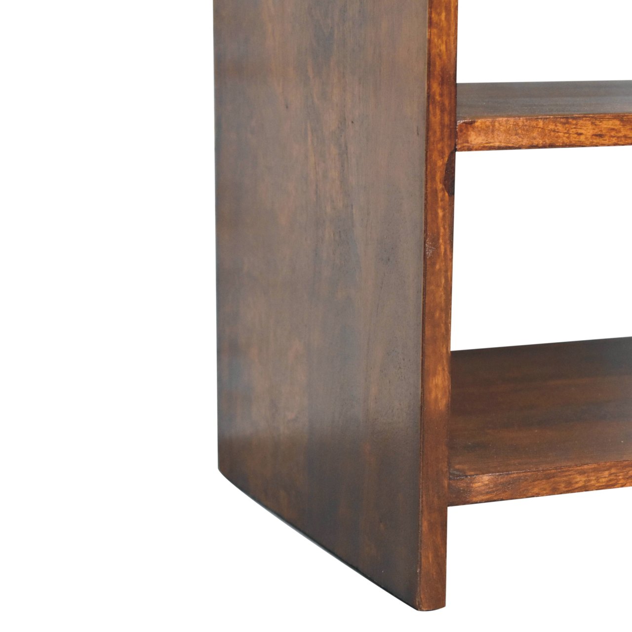 Solid Mango Wood Chestnut Finished 1 Drawer 1 Slot Aspen Bedside - Image 7