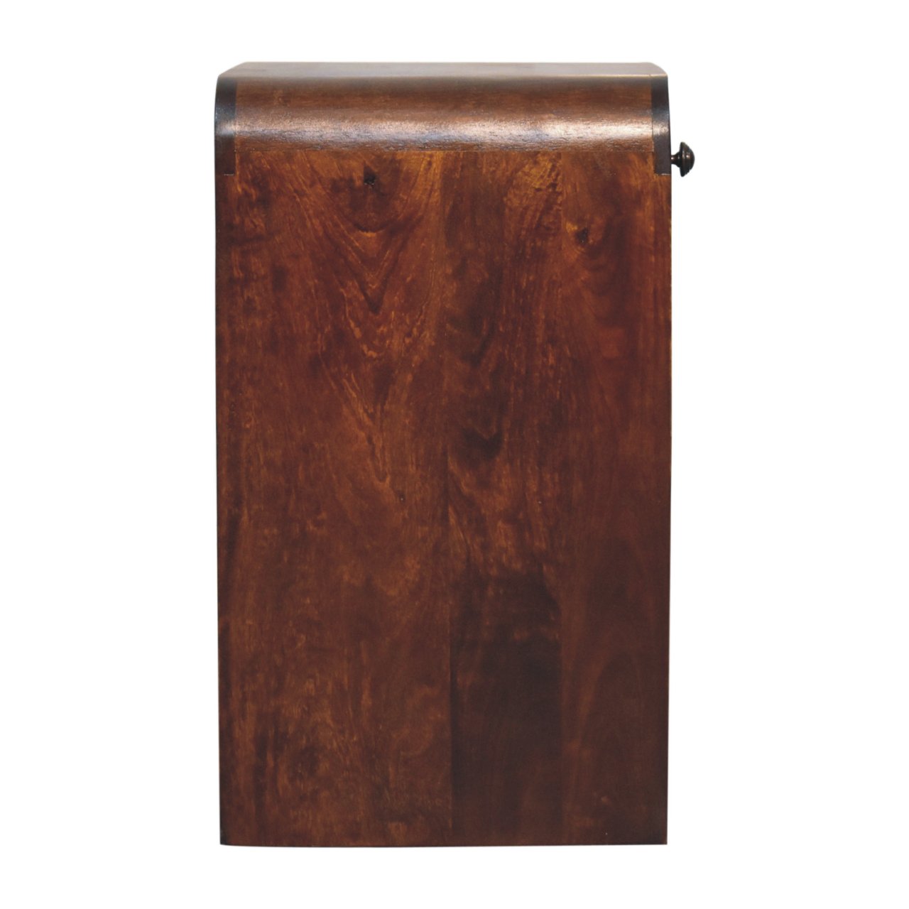 Solid Mango Wood Chestnut Finished 1 Drawer 1 Slot Aspen Bedside - Image 8