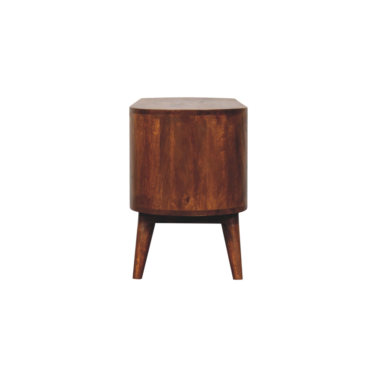 Solid Mango Wood Chestnut Finished Soba Shoe Cabinet - Image 7