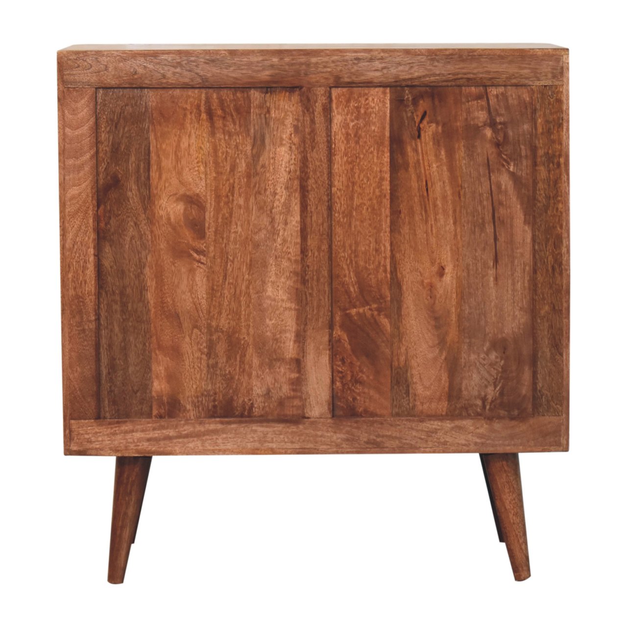 Solid Mango Wood Honey Caramel Finished 2 Door Edessa Bone Inlay Cabinet - Image 9