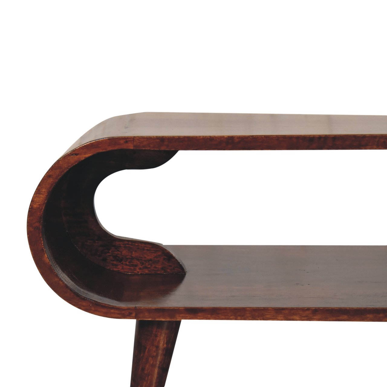 Solid Mango Wood California Walnut Finished Amaya Coffee Table - Image 4