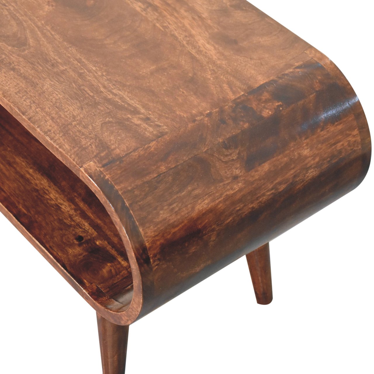 Solid Mango Wood California Walnut Finished Amaya Coffee Table - Image 6