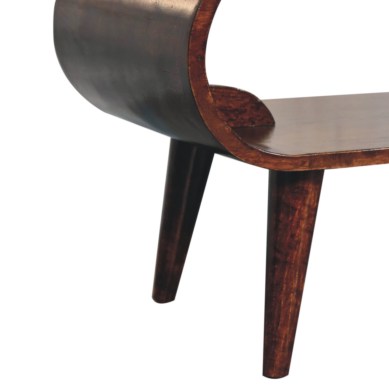 Solid Mango Wood California Walnut Finished Amaya Coffee Table - Image 7