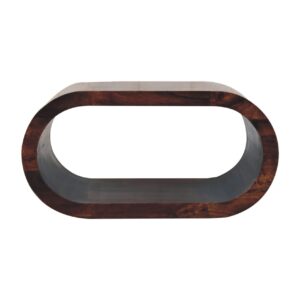 Solid Mango Wood California Walnut Finished Open Amaya Coffee Table