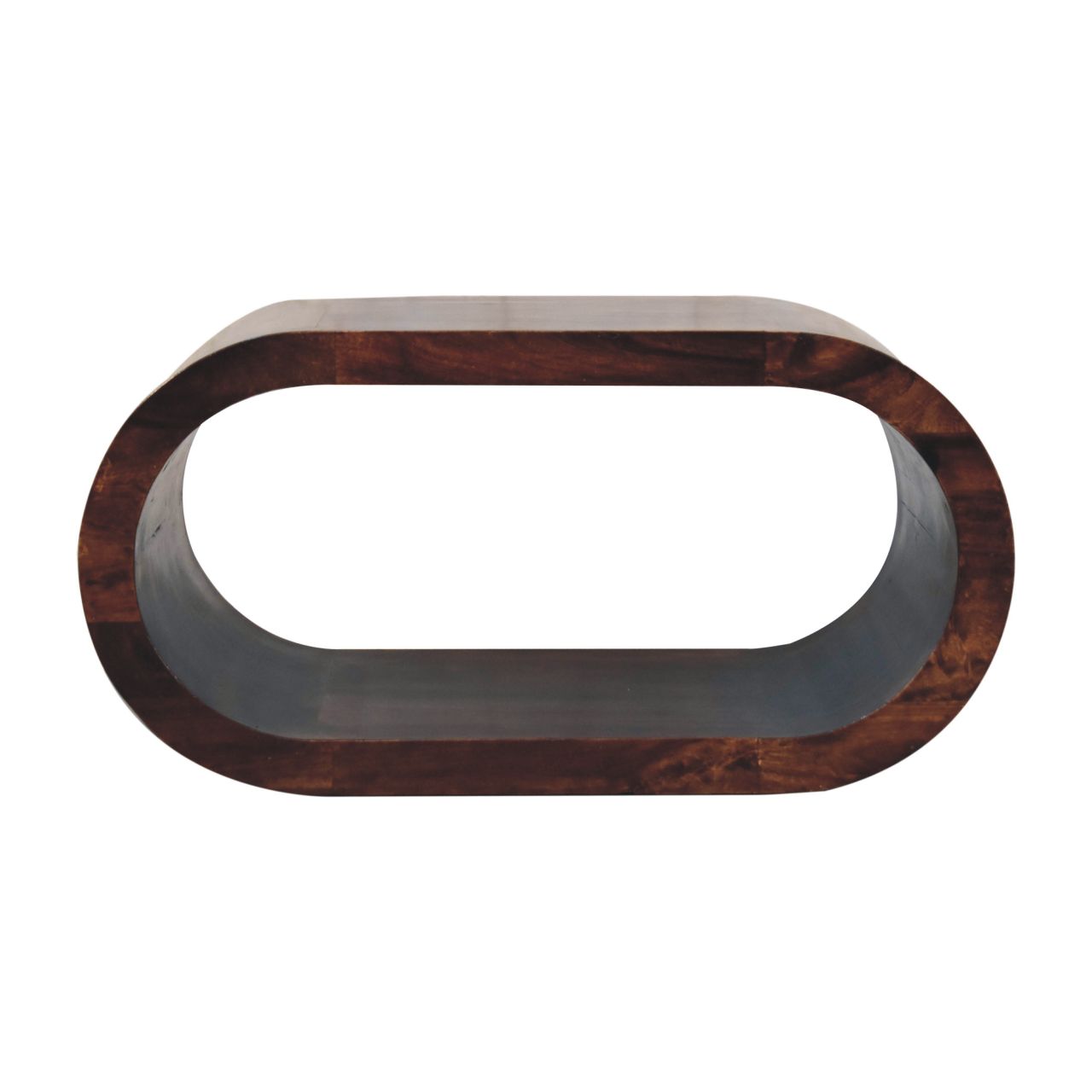 Solid Mango Wood California Walnut Finished Open Amaya Coffee Table