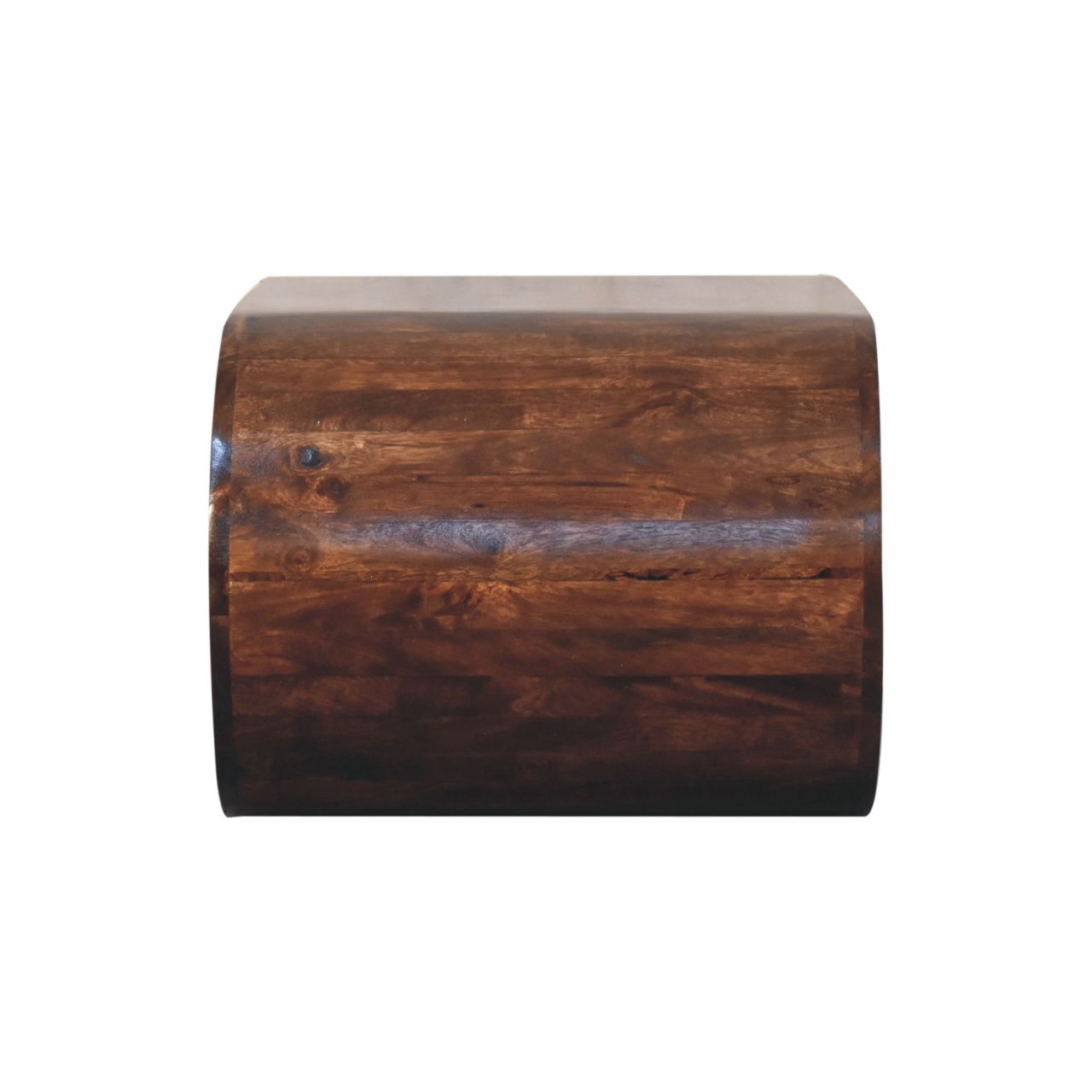 Solid Mango Wood California Walnut Finished Open Amaya Coffee Table - Image 7