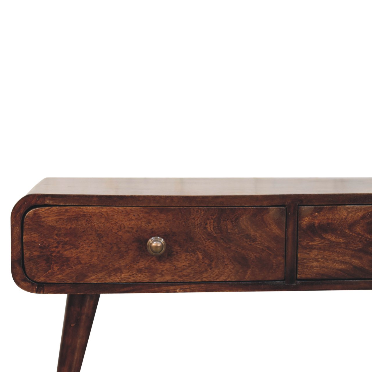Solid Mango Wood California Walnut Finished 4 Drawer Sonata Coffee Table - Image 2