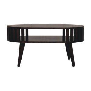Solid Mango Wood Ariella California Walnut Finished Coffee Table