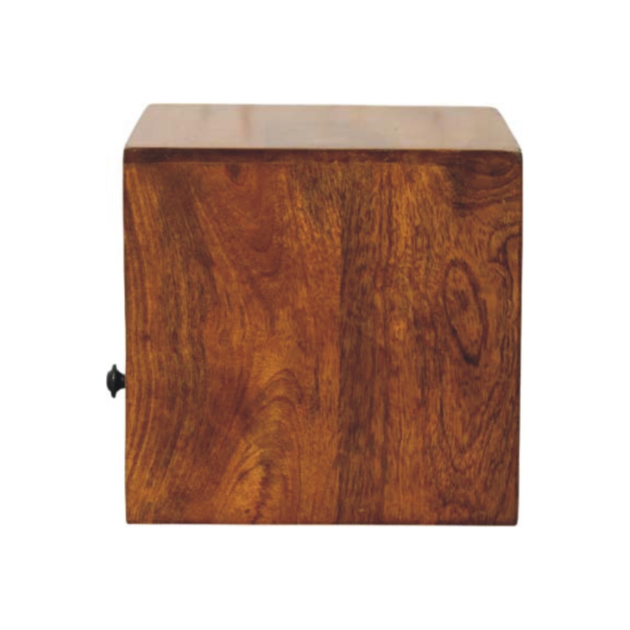 Solid Mango Wood Chestnut Finished 1 Drawer Solis Wall Mounted Nightstand - Image 8
