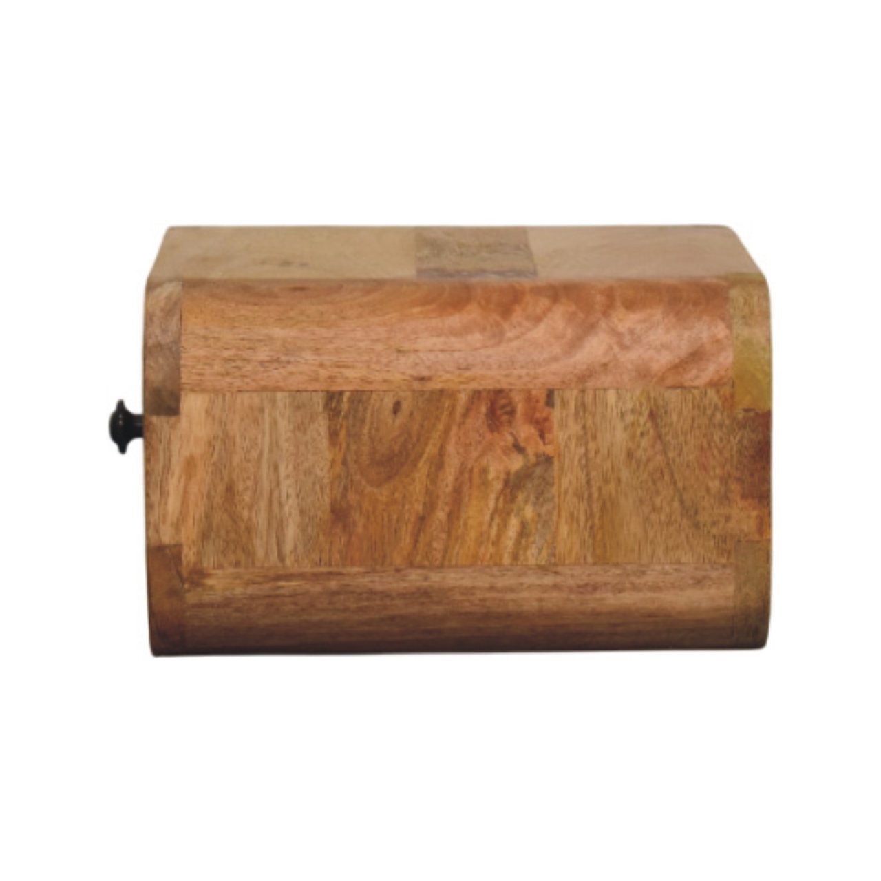 Solid Mango Wood Oak Finished 1 Drawer Avora Mini Wall Mounted Nightstand - Image 7
