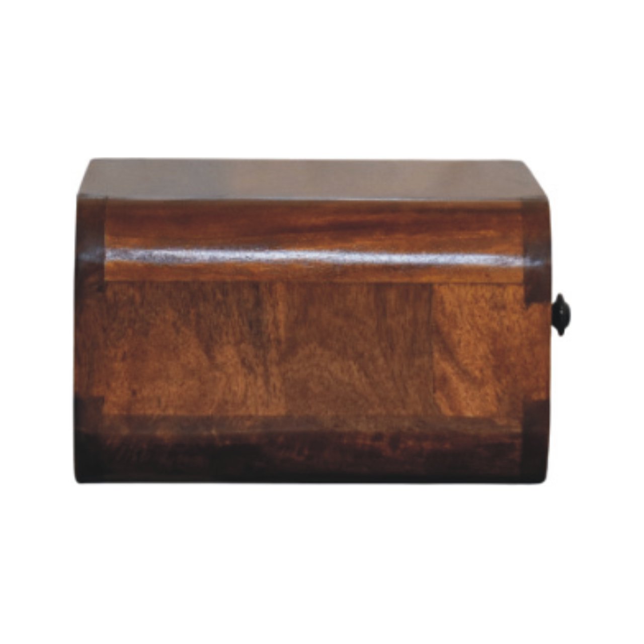 Solid Mango Wood Chestnut Finished 1 Drawer Avora Mini Wall-Mounted Nightstand - Image 7