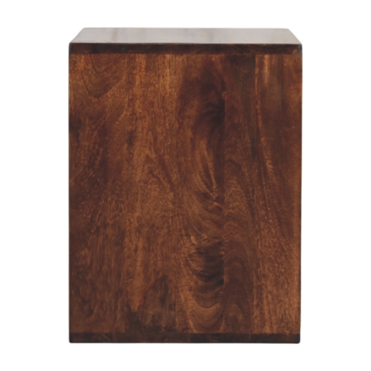 Solid Mango Wood California Walnut Finished Solis Open Side Table - Image 8