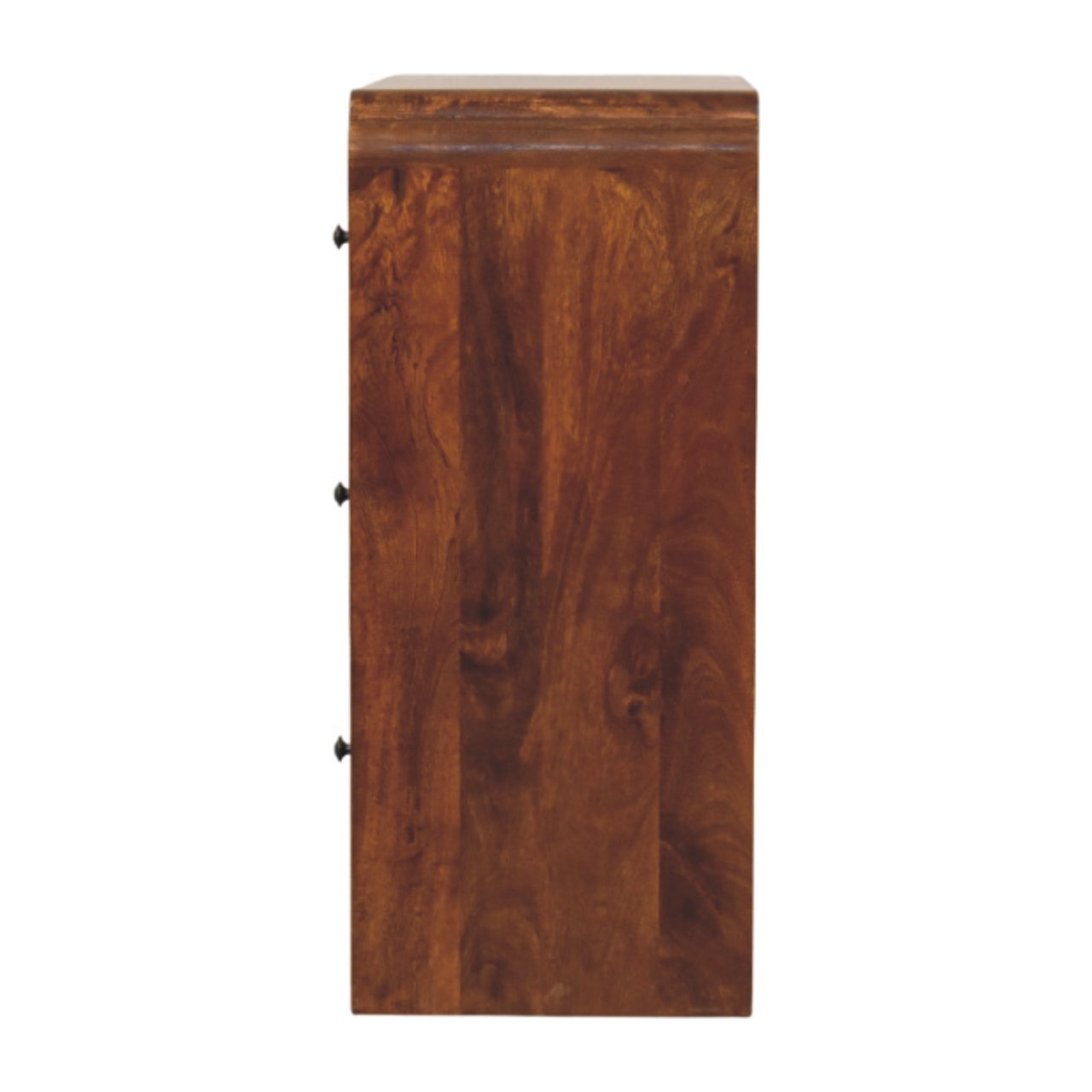 Solid Mango Wood Chestnut Finished Newton 3 Drawer Chest - Image 7