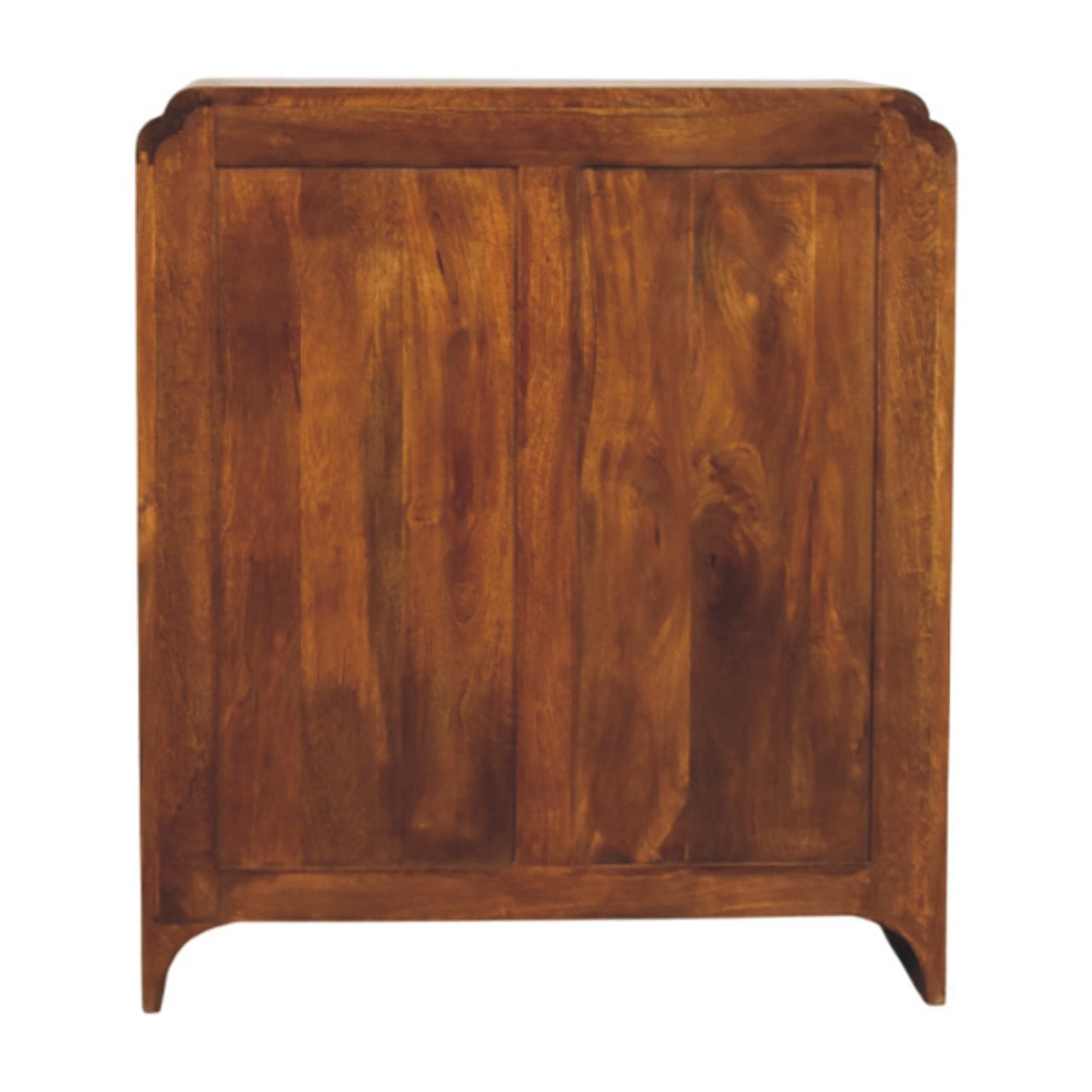Solid Mango Wood Chestnut Finished 2 Door Newton Cabinet - Image 8