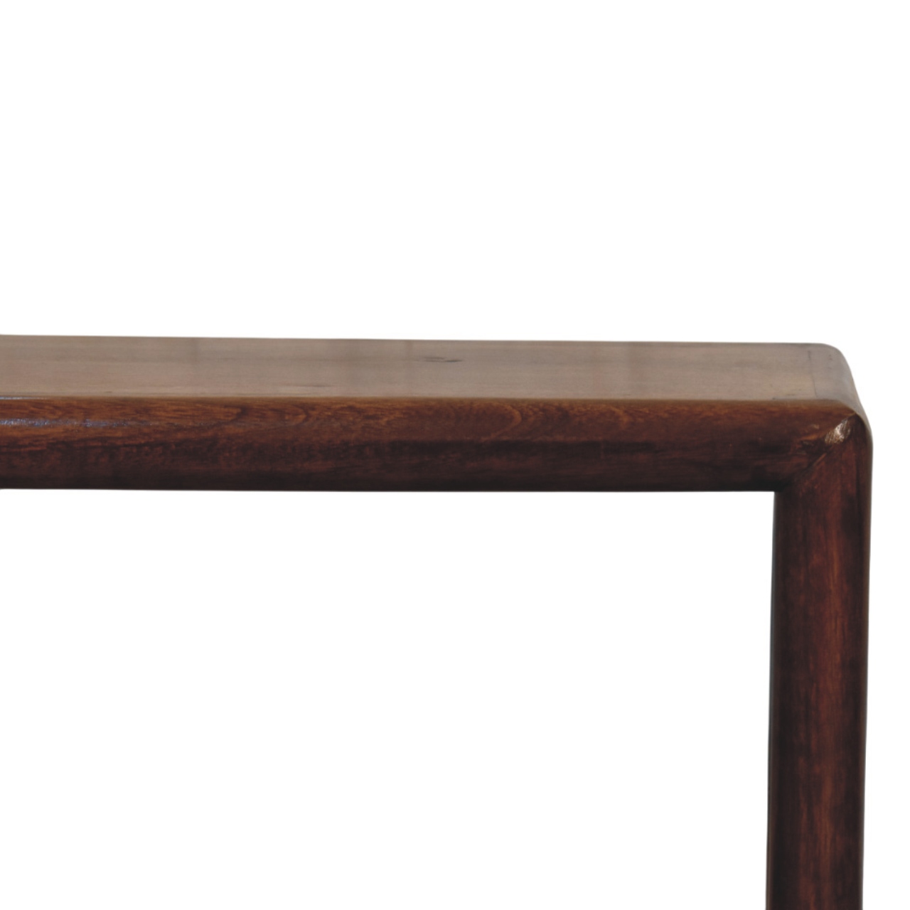 Solid Mango Wood Chestnut Finished Regency Bench - Image 3