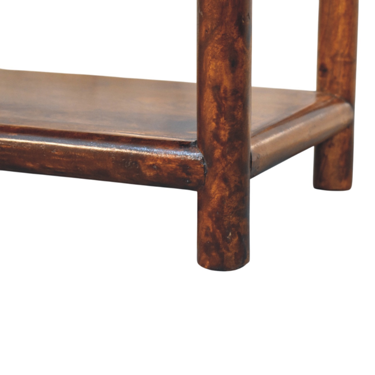 Solid Mango Wood Chestnut Finished Regency Bench - Image 6