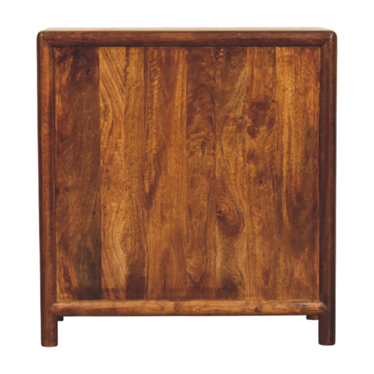 Solid Mango Wood Chestnut Finished Regency 3 Drawer Chest - Image 7