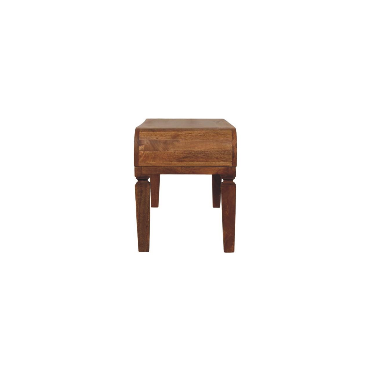 Solid Mango Wood Warm Amber Oak Finished Arcus Coffee Table - Image 8