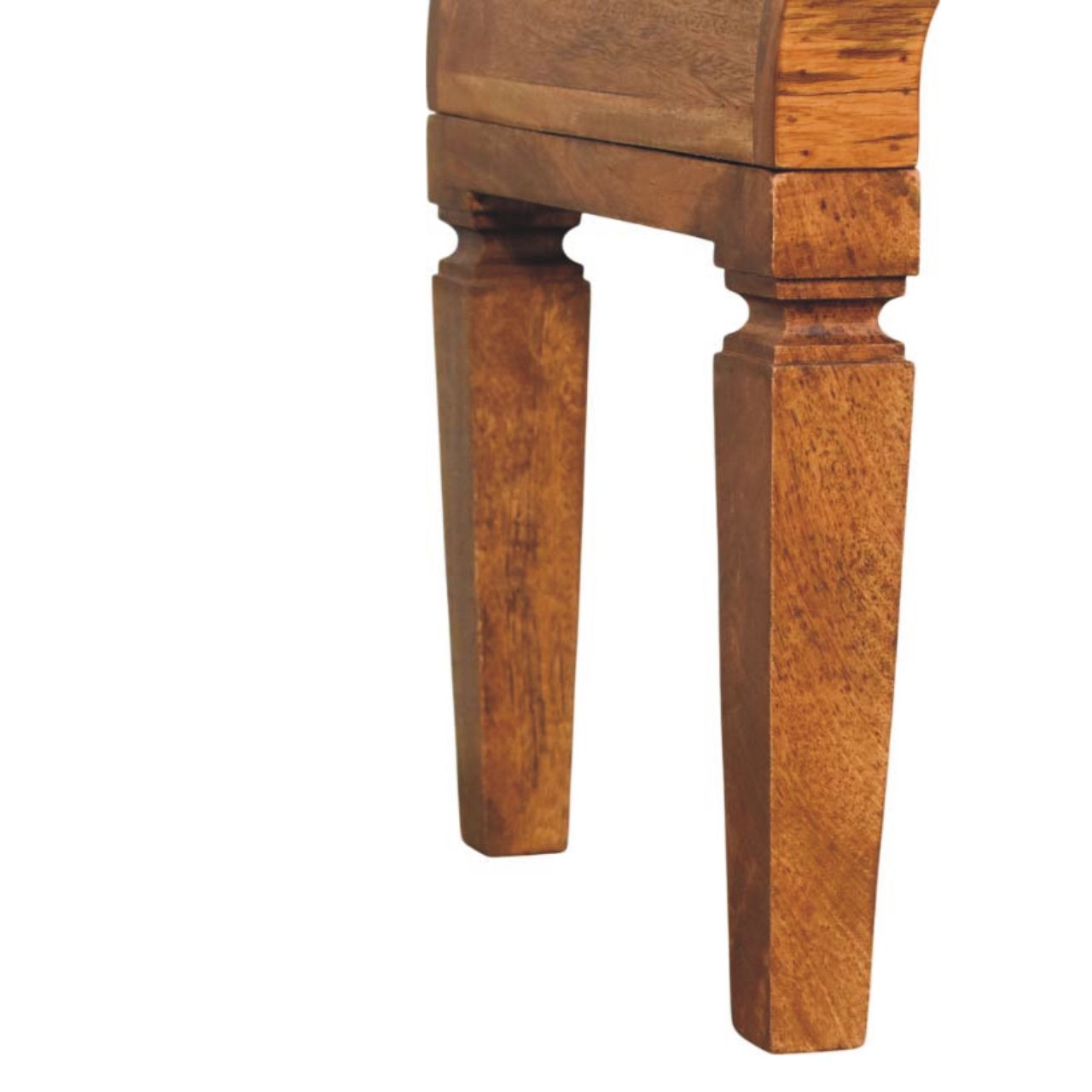 Solid Mango Wood Warm Amber Oak Finished Arcus Coffee Table - Image 7