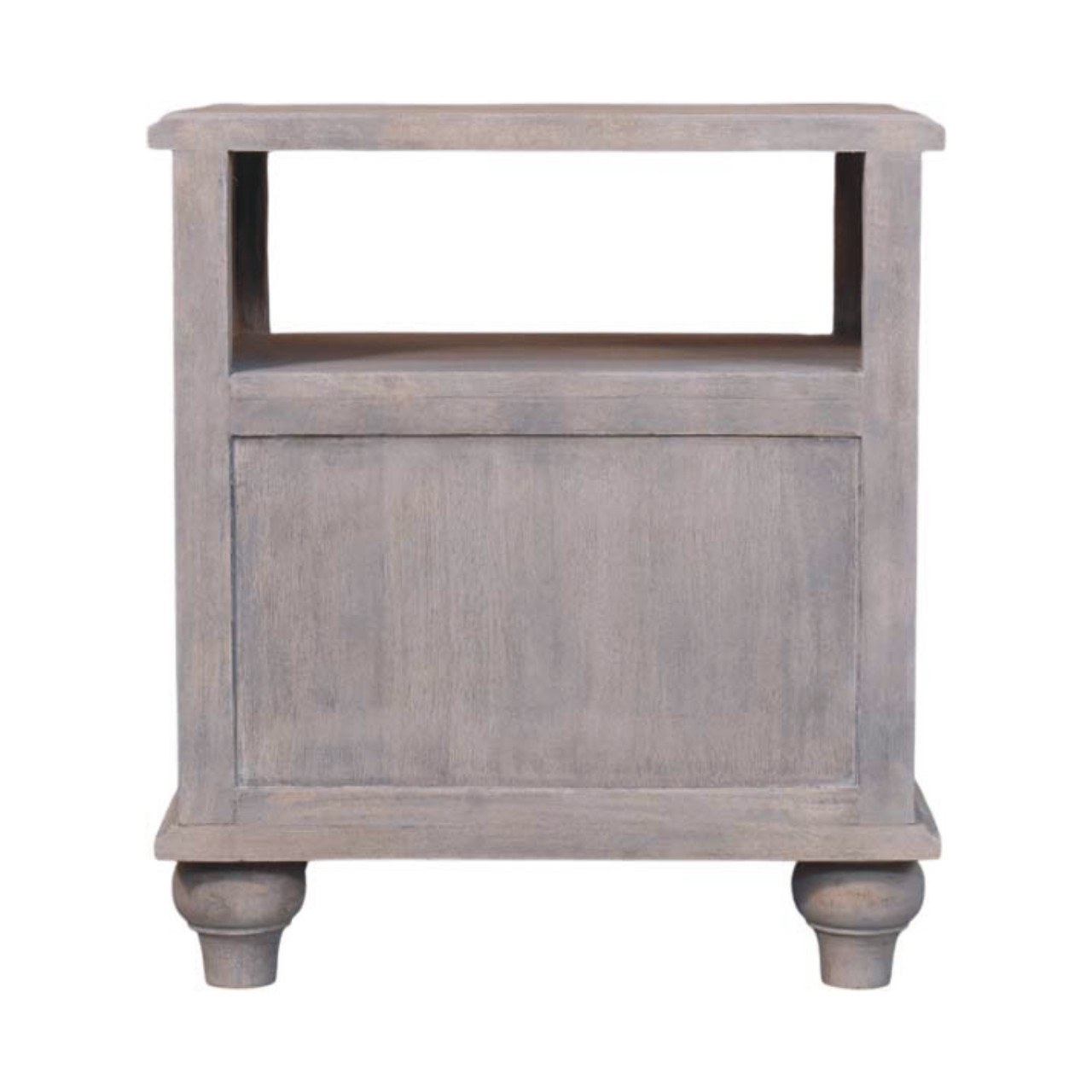 Solid Mango Wood Acid Washed Finished 2 Drawer Lucia Bedside - Image 9