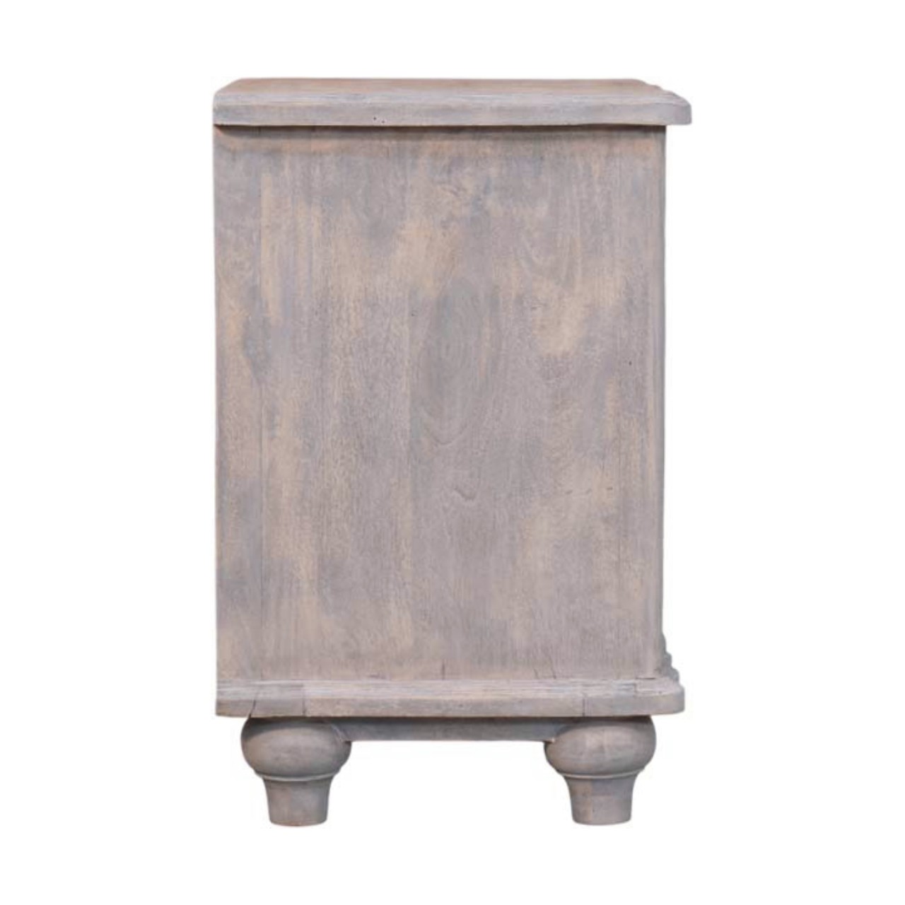 Solid Mango Wood Acid Washed Finished 2 Drawer Lucia Bedside - Image 8