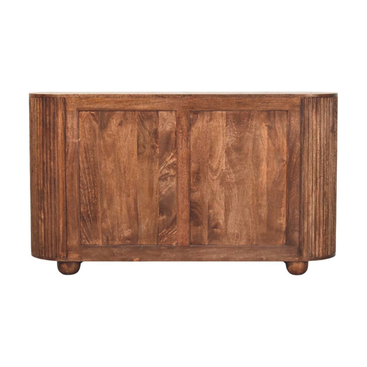Solid Mango Wood Roasted Almond Finished 6 Drawer Ridgefront Chest - Image 8