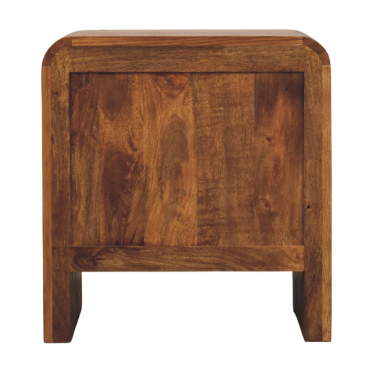 Solid Mango Wood Tiger Oak Finished Aurelio 2 Drawer Bedside - Image 8