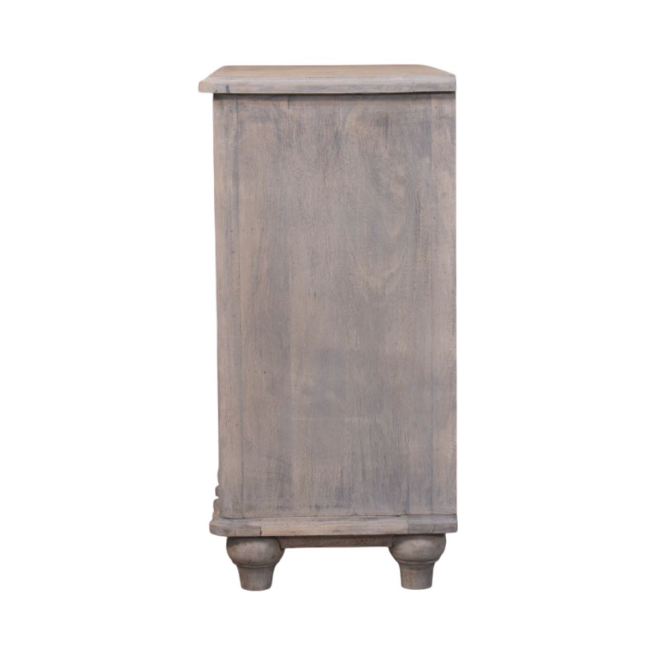 Solid Mango Wood Acid Washed 3 Drawer Lume Panel Chest - Image 7