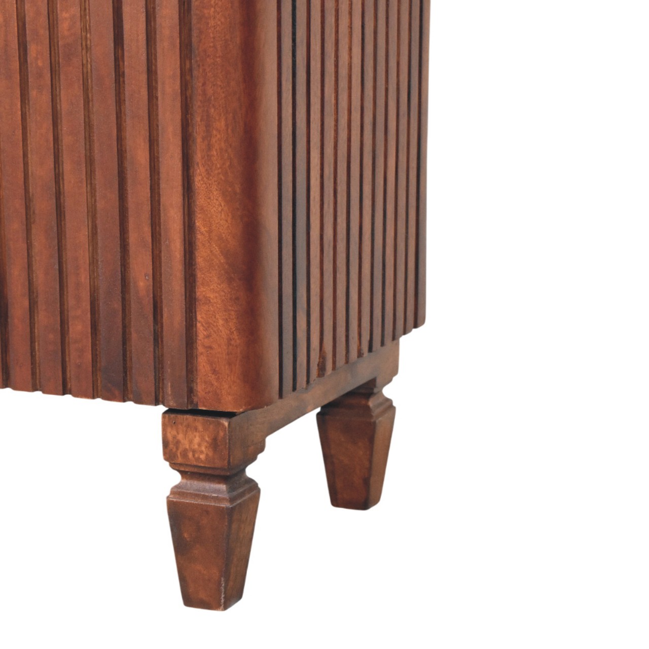 Solid Mango Wood Wine Wood Finished 2 Door Cavallo Cabinet - Image 7