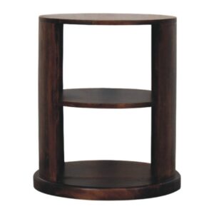 Solid Mango Wood California Walnut Finish Ventura Side Table