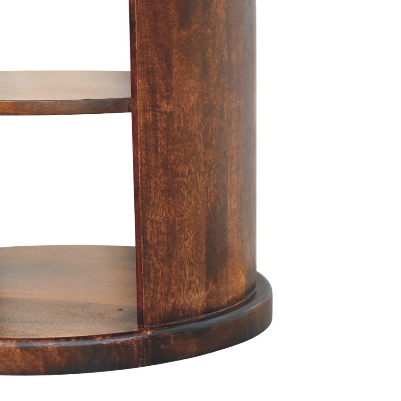 Solid Mango Wood California Walnut Finish Ventura Side Table - Image 6