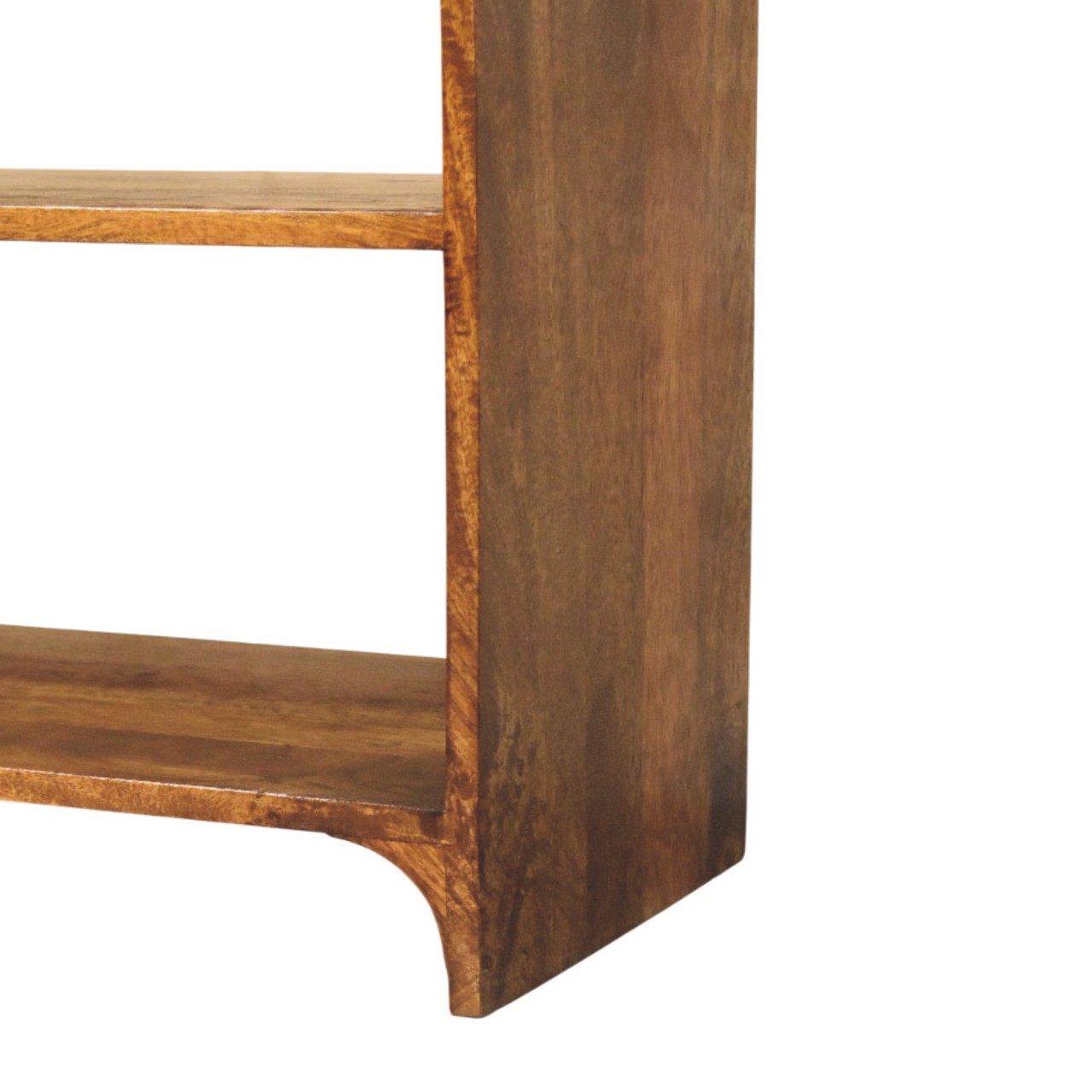 Solid Mango Wood Chestnut Finished Ellington 2 Drawer Console Table - Image 8